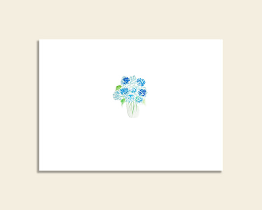 Watercolor Hydrangea Blank Notecards