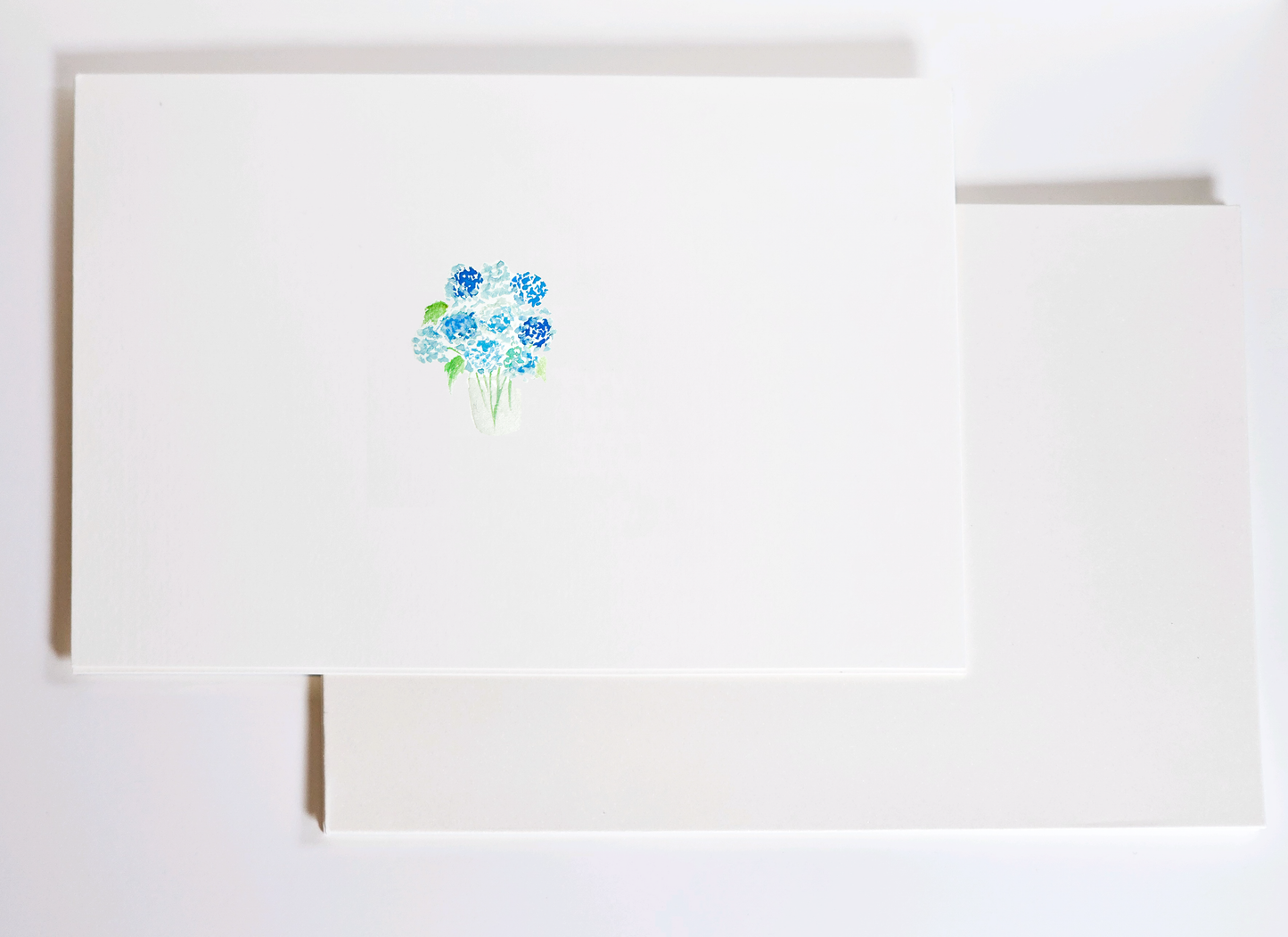 Watercolor Hydrangea Blank Notecards